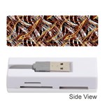 Colorful Wavy Abstract Pattern Memory Card Reader (Stick)  Front