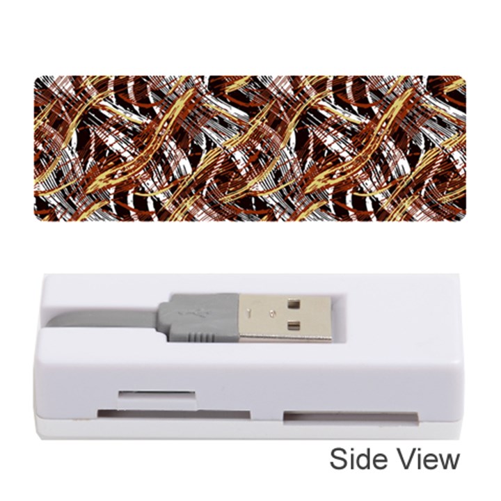 Colorful Wavy Abstract Pattern Memory Card Reader (Stick) 