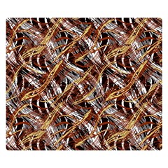 Colorful Wavy Abstract Pattern Double Sided Flano Blanket (small)  by dflcprints