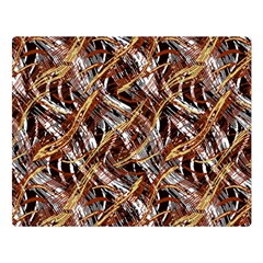 Colorful Wavy Abstract Pattern Double Sided Flano Blanket (large)  by dflcprints