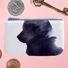 Grey Wolf  Large Coin Purse by StarvingArtisan