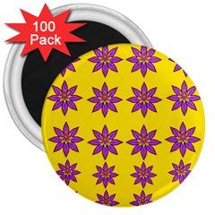 Fantasy Flower In The Happy Jungle Of Beauty 3  Magnets (100 Pack) by pepitasart