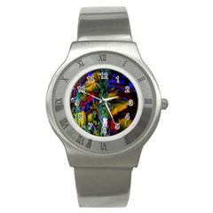 Night At The Foot Of Fudziama 1 Stainless Steel Watch by bestdesignintheworld