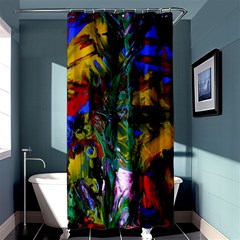 Night At The Foot Of Fudziama 1 Shower Curtain 36  X 72  (stall)  by bestdesignintheworld