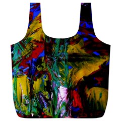 Night At The Foot Of Fudziama 1 Full Print Recycle Bags (l)  by bestdesignintheworld