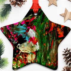 Sunset In A Mountains 1 Ornament (star) by bestdesignintheworld