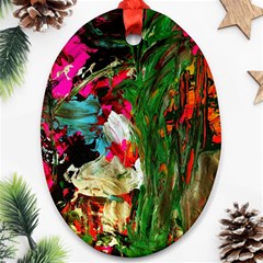 Sunset In A Mountains 1 Oval Ornament (two Sides) by bestdesignintheworld