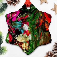 Sunset In A Mountains 1 Ornament (snowflake) by bestdesignintheworld