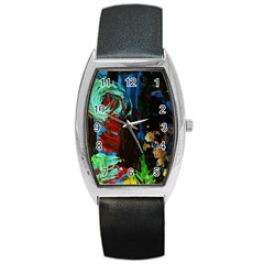 Night At The Foot Of Fudziama 2 Barrel Style Metal Watch by bestdesignintheworld