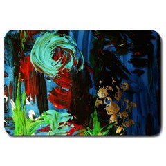 Night At The Foot Of Fudziama 2 Large Doormat  by bestdesignintheworld