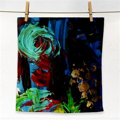 Night At The Foot Of Fudziama 2 Face Towel by bestdesignintheworld