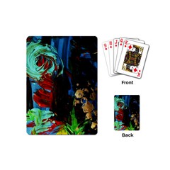 Night At The Foot Of Fudziama 2 Playing Cards (mini)  by bestdesignintheworld