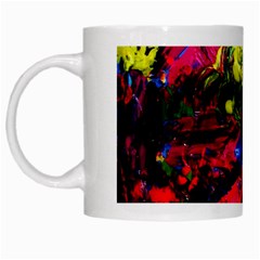 Night, Pond And Moonlight 1 White Mugs by bestdesignintheworld