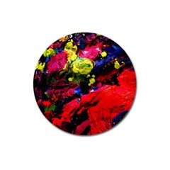 Night, Pond And Moonlight 1 Magnet 3  (round) by bestdesignintheworld