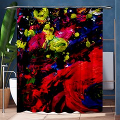 Night, Pond And Moonlight 1 Shower Curtain 60  X 72  (medium)  by bestdesignintheworld