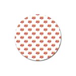 Girl Power Logo Pattern Magnet 3  (Round) Front