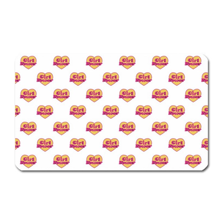 Girl Power Logo Pattern Magnet (Rectangular)