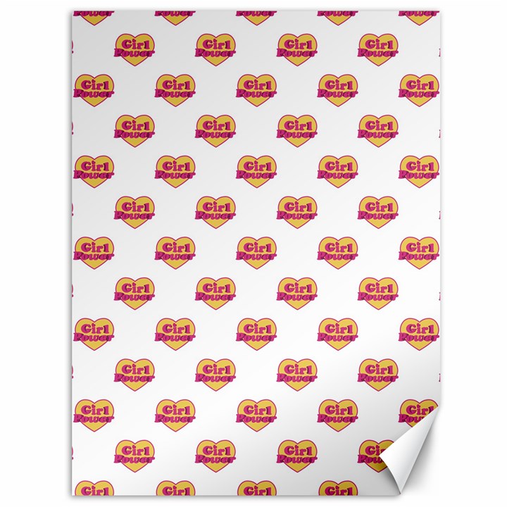 Girl Power Logo Pattern Canvas 36  x 48  