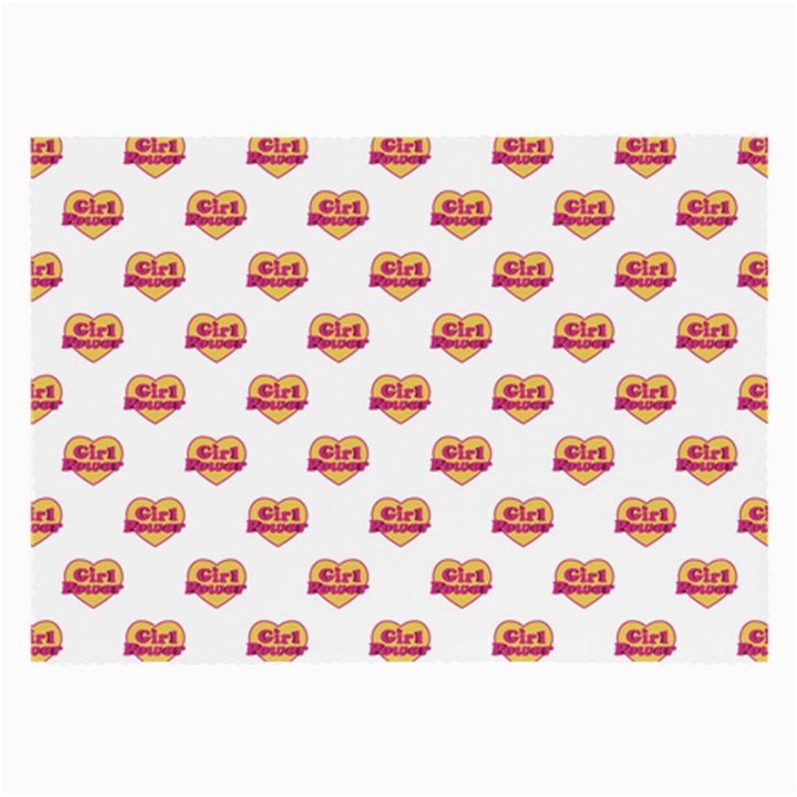 Girl Power Logo Pattern Large Glasses Cloth