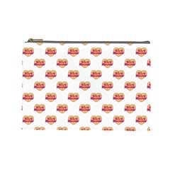 Girl Power Logo Pattern Cosmetic Bag (large)  by dflcprints