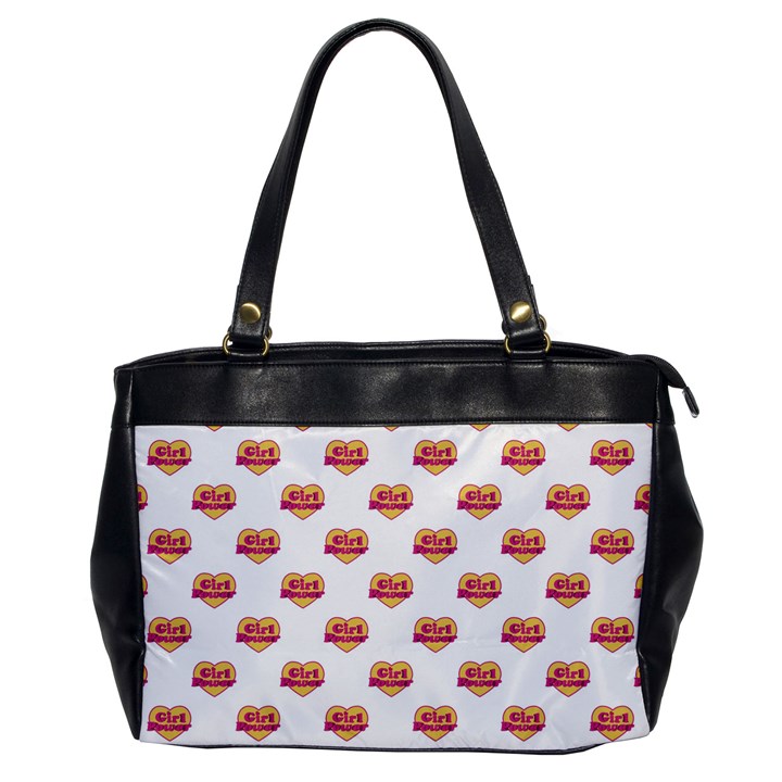 Girl Power Logo Pattern Office Handbags