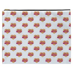 Girl Power Logo Pattern Cosmetic Bag (xxxl)  by dflcprints