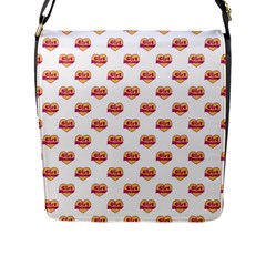 Girl Power Logo Pattern Flap Messenger Bag (l)  by dflcprints