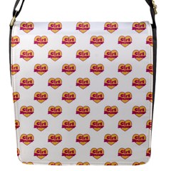 Girl Power Logo Pattern Flap Messenger Bag (s) by dflcprints