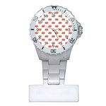 Girl Power Logo Pattern Plastic Nurses Watch Front