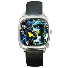 My Brain Reflection 1/2 Square Metal Watch by bestdesignintheworld