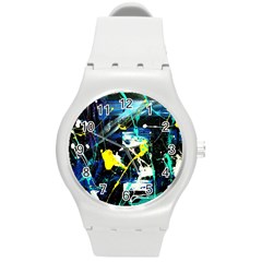 My Brain Reflection 1/2 Round Plastic Sport Watch (m) by bestdesignintheworld