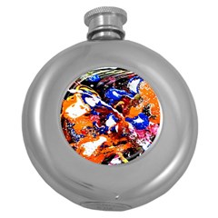 Smashed Butterfly Round Hip Flask (5 Oz) by bestdesignintheworld