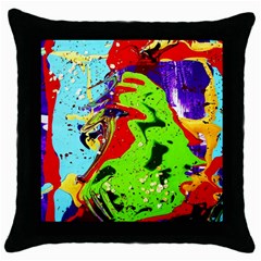 Untitled Island 1 Throw Pillow Case (black) by bestdesignintheworld