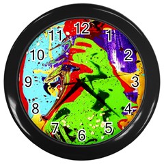 Untitled Island 1 Wall Clocks (black) by bestdesignintheworld