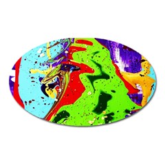 Untitled Island 1 Oval Magnet by bestdesignintheworld