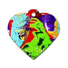 Untitled Island 1 Dog Tag Heart (two Sides) by bestdesignintheworld