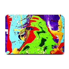 Untitled Island 1 Small Doormat  by bestdesignintheworld