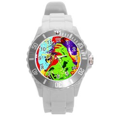 Untitled Island 1 Round Plastic Sport Watch (l) by bestdesignintheworld