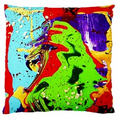 Untitled Island 1 Large Cushion Case (one Side) by bestdesignintheworld