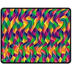 Artwork By Patrick-colorful-44 Double Sided Fleece Blanket (medium)  by ArtworkByPatrick