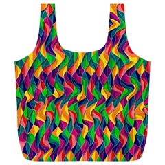 Artwork By Patrick-colorful-44 Full Print Recycle Bags (l)  by ArtworkByPatrick