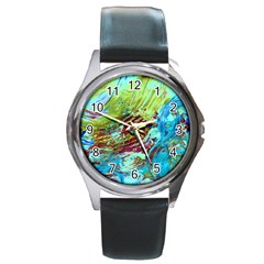 June Gloom 12 Round Metal Watch by bestdesignintheworld