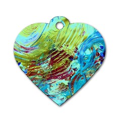 June Gloom 12 Dog Tag Heart (two Sides) by bestdesignintheworld