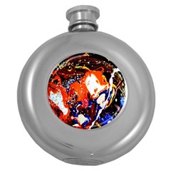 Smashed Butterfly 8 Round Hip Flask (5 Oz) by bestdesignintheworld