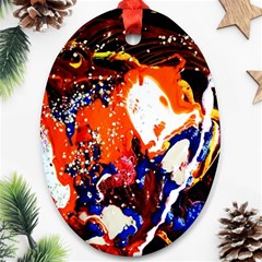 Smashed Butterfly 8 Oval Ornament (two Sides) by bestdesignintheworld