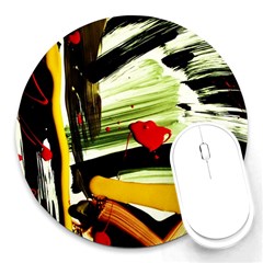 Grave Yard 5 Round Mousepads by bestdesignintheworld