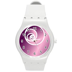  Round Plastic Sport Watch (m)