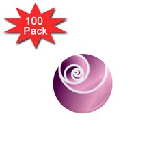 Rose 1  Mini Magnets (100 Pack)  by Jylart