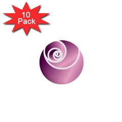 Rose 1  Mini Buttons (10 Pack)  by Jylart