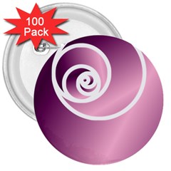 Rose 3  Buttons (100 Pack)  by Jylart